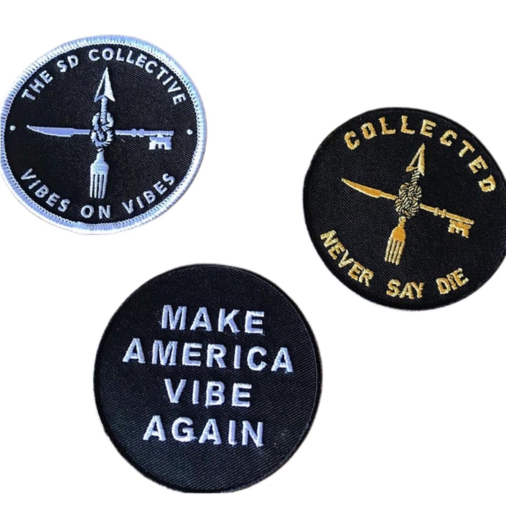 NEW Trio (3) of California Art Iron On Patches